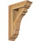 Ekena Millwork Merced Traditional Rough Sawn Bracket w/ Offset Brace, Western Red Cedar, 6"W x 18"D x 26"H BKT0604X18X26MRC01RWR - alternate 1